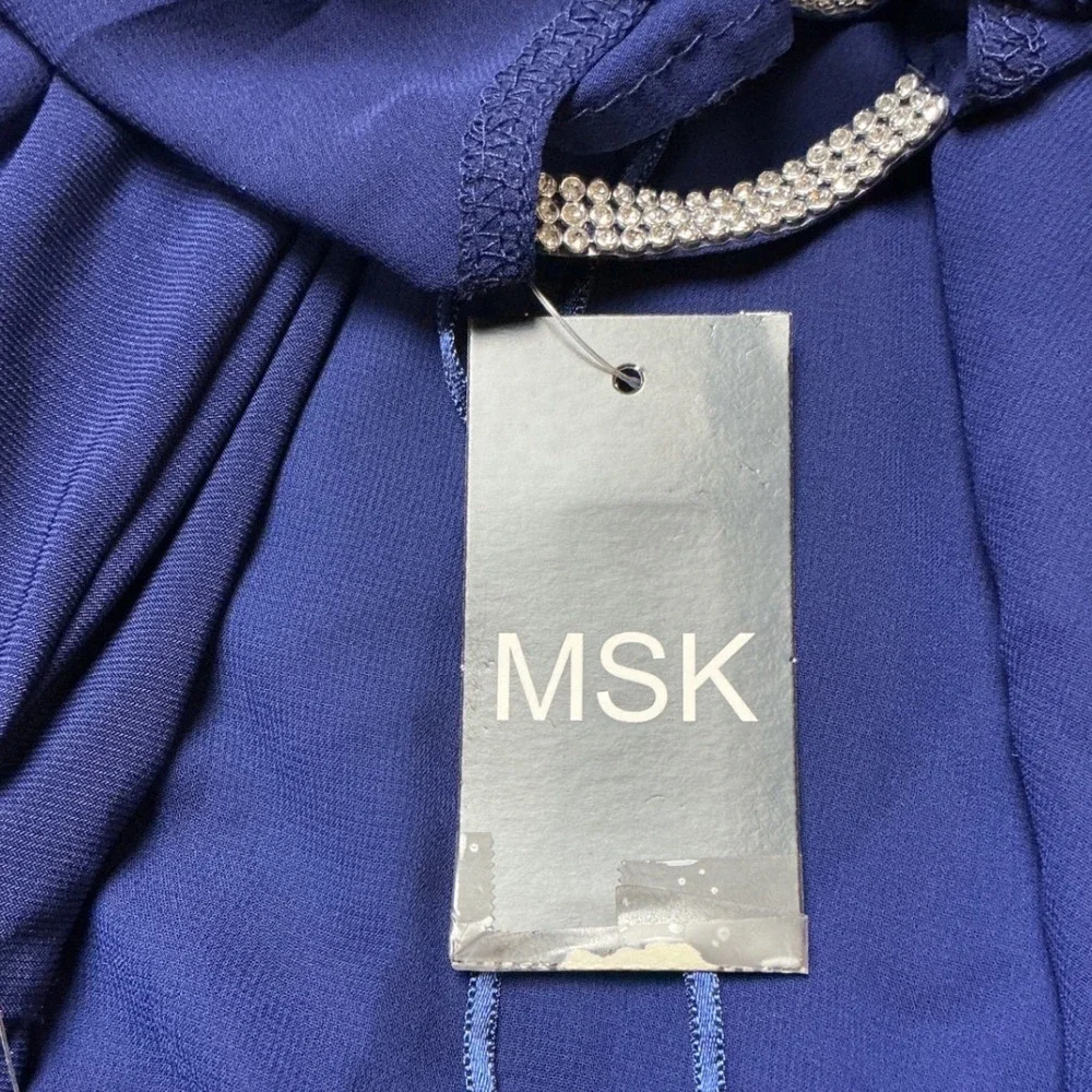 MSK Jumpsuit Women Medium‎ Midnight Blue New With Tags